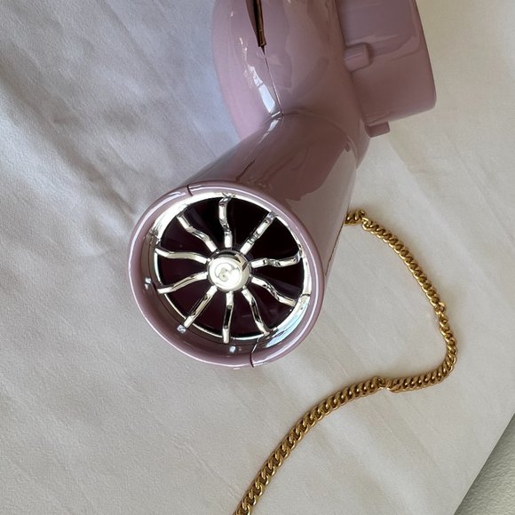 AW21 Moschino Couture Jeremy Scott Blow Dryer Mini Shoulder Bag w/Gold Chains - Picture 6 of 16